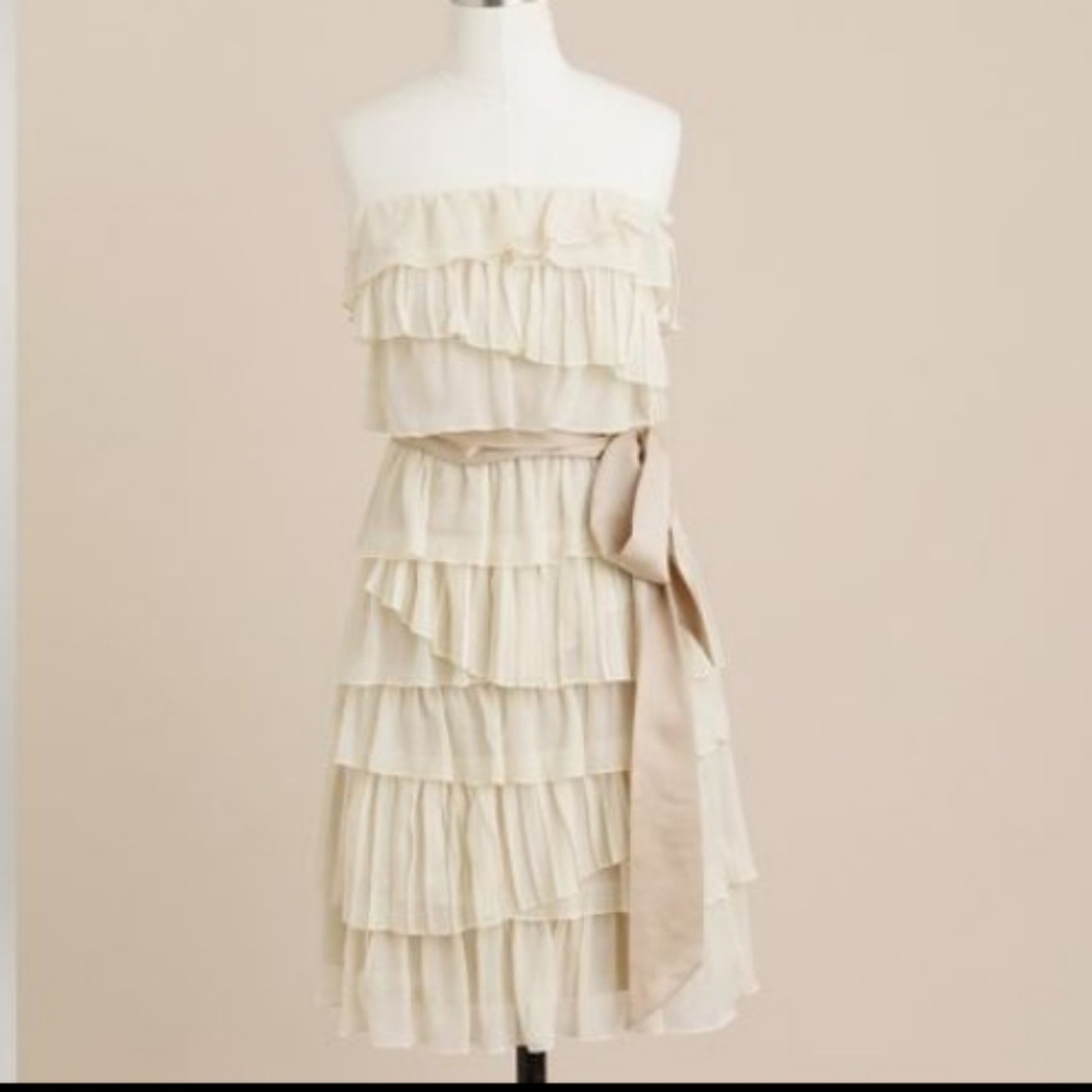 J.Crew crinkle cascade dress